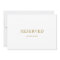 Classic Minimalist Gold Reserved Sign