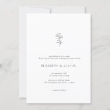 Classic minimalist modern Katrina Invitation