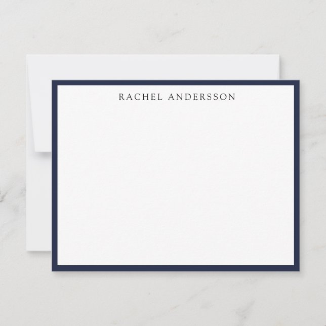 Classic Minimalist Single Border  Card (Front)