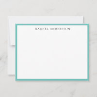 Classic Minimalist Single Border Note Card