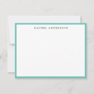 Classic Minimalist Single Border Note Card