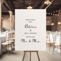 Classic Minimalist Wedding Advice and Well Wishes