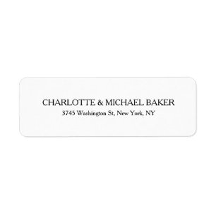 Classic Minimaliste Plain Moderne Nom de famille