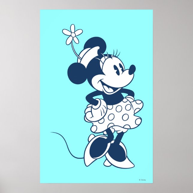 Classic Minnie | Blue Hue Poster (Front)