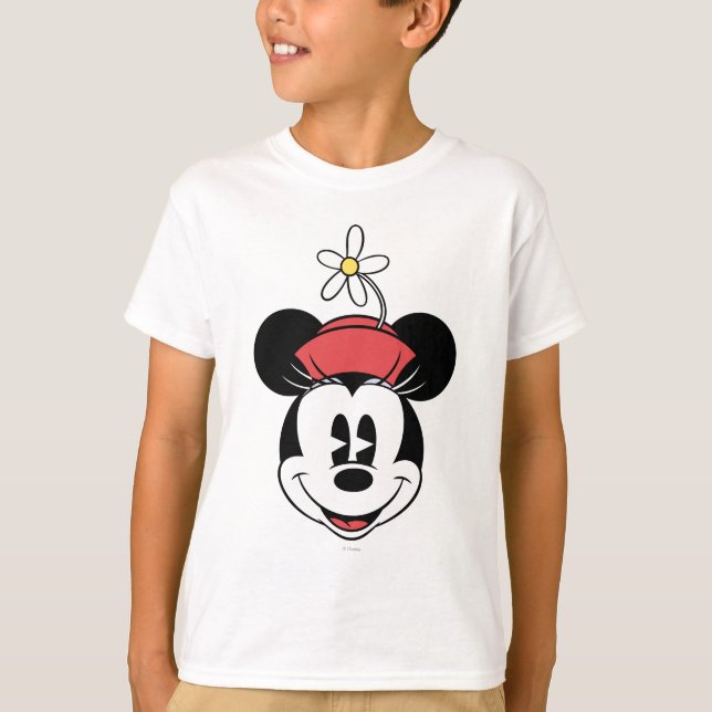 Classic Minnie | Flower Face T-Shirt (Front)