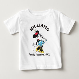 Classic Minnie Mouse   Family Vacation Baby T-Shirt