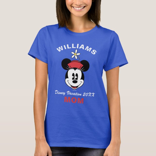 Classic Minnie Mouse | Family Vacation & Year T-Shirt (Front)