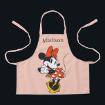Classic Minnie Mouse Hands Clasped Pose Apron<br><div class="desc">Timeless, playful, and full of Disney charm, this classic Minnie Mouse artwork showcases her iconic polka dot skirt, signature bow, and cheerful pose that fans know and love. With bold colors and a clean, character-forward design, this artwork captures Minnie’s joyful personality and everlasting style. Perfect for customizable Zazzle products like...</div>