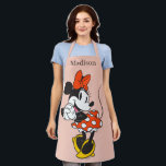 Classic Minnie Mouse Hands Clasped Pose Apron<br><div class="desc">Timeless, playful, and full of Disney charm, this classic Minnie Mouse artwork showcases her iconic polka dot skirt, signature bow, and cheerful pose that fans know and love. With bold colors and a clean, character-forward design, this artwork captures Minnie’s joyful personality and everlasting style. Perfect for customizable Zazzle products like...</div>