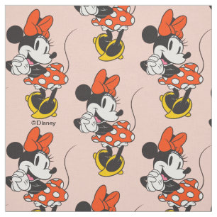 Classic Minnie Mouse Hands Clasped Pose Fabric