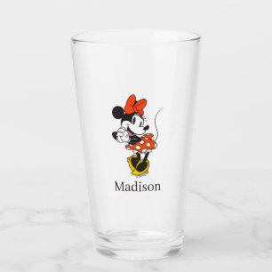 Classic Minnie Mouse Hands Clasped Pose Glass
