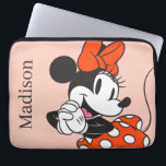 Classic Minnie Mouse Hands Clasped Pose Laptop Sleeve<br><div class="desc">Timeless, playful, and full of Disney charm, this classic Minnie Mouse artwork showcases her iconic polka dot skirt, signature bow, and cheerful pose that fans know and love. With bold colors and a clean, character-forward design, this artwork captures Minnie’s joyful personality and everlasting style. Perfect for customizable Zazzle products like...</div>