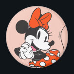 Classic Minnie Mouse Hands Clasped Pose Magnet<br><div class="desc">Timeless, playful, and full of Disney charm, this classic Minnie Mouse artwork showcases her iconic polka dot skirt, signature bow, and cheerful pose that fans know and love. With bold colors and a clean, character-forward design, this artwork captures Minnie’s joyful personality and everlasting style. Perfect for customizable Zazzle products like...</div>