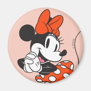 Classic Minnie Mouse Hands Clasped Pose Magnet