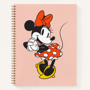 Classic Minnie Mouse Hands Clasped Pose Notebook