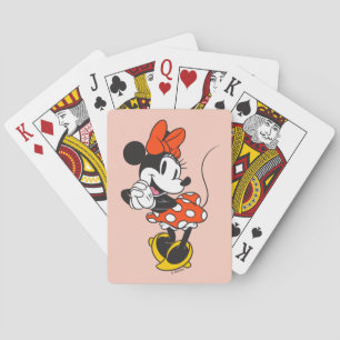 Classic Minnie Mouse Hands Clasped Pose Playing Cards