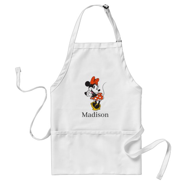 Classic Minnie Mouse Hands Clasped Pose Standard Apron (Front)