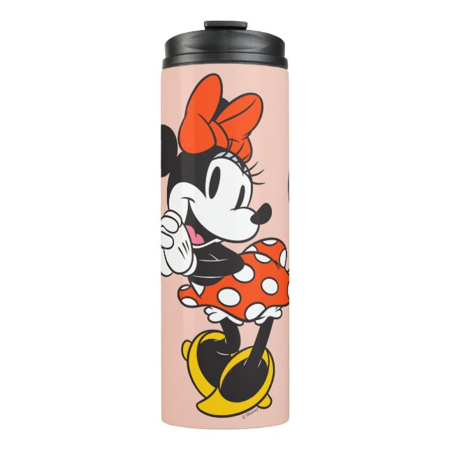 Classic Minnie Mouse Hands Clasped Pose Thermal Tumbler (Front)