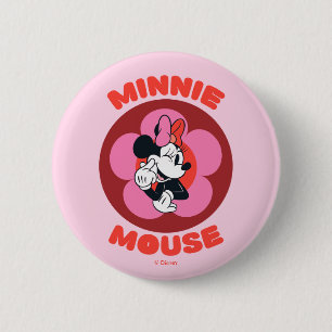 Classic Minnie Mouse Retro Badge 2 Inch Round Button