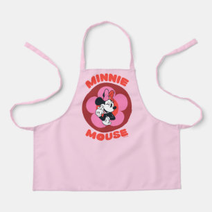 Classic Minnie Mouse Retro Badge Apron