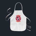 Classic Minnie Mouse Retro Badge Kids Apron<br><div class="desc">This cheerful Minnie Mouse artwork features a bold circular badge design with playful lettering and Minnie’s iconic pose front and center. With vibrant pinks, warm reds, and timeless cartoon charm, this design feels fun, nostalgic, and full of Disney personality. Perfect for customizable Zazzle products like t-shirts, tote bags, stickers, and...</div>