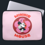 Classic Minnie Mouse Retro Badge Laptop Sleeve<br><div class="desc">This cheerful Minnie Mouse artwork features a bold circular badge design with playful lettering and Minnie’s iconic pose front and center. With vibrant pinks, warm reds, and timeless cartoon charm, this design feels fun, nostalgic, and full of Disney personality. Perfect for customizable Zazzle products like t-shirts, tote bags, stickers, and...</div>