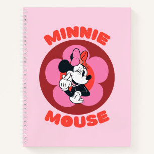 Classic Minnie Mouse Retro Badge Notebook