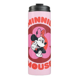 Classic Minnie Mouse Retro Badge Thermal Tumbler