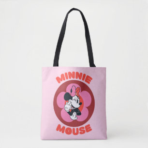 Classic Minnie Mouse Retro Badge Tote Bag