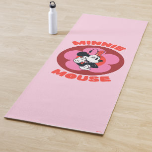 Classic Minnie Mouse Retro Badge Yoga Mat