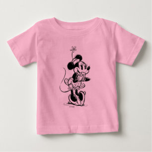 Classic Minnie Mouse Sketch Baby T-Shirt