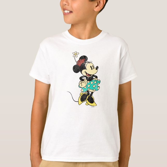 Classic Minnie Mouse Vintage Distressed T-Shirt (Front)