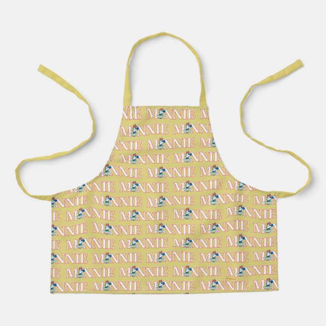 Classic Minnie Name Banner Apron (Front)