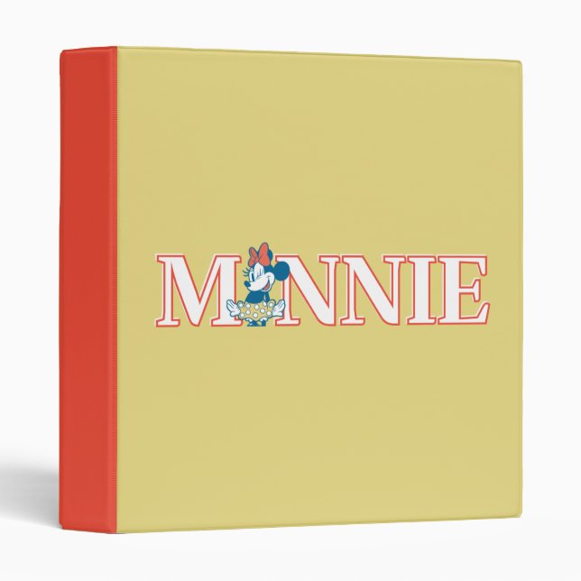 Classic Minnie Name Banner Binder (Front/Spine)