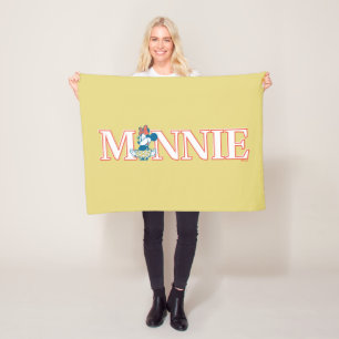Classic Minnie Name Banner Fleece Blanket
