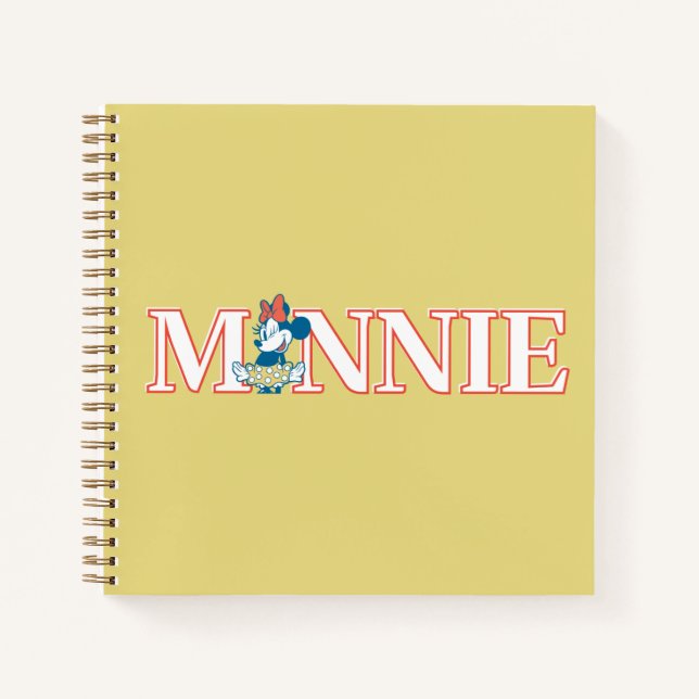 Classic Minnie Name Banner Notebook (Front)