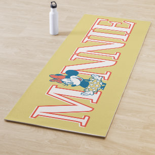 Classic Minnie Name Banner Yoga Mat