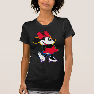 Classic Minnie Rainbow Outline T-Shirt