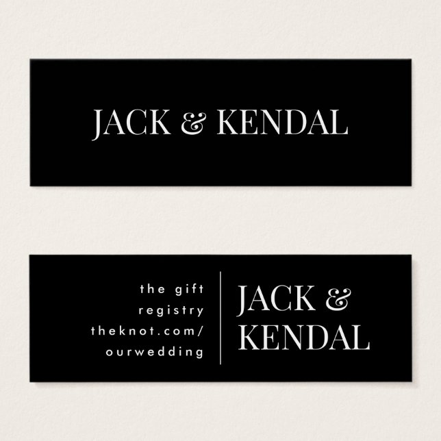 Classic Modern Bold Big Monogram Simple Gift (Front & Back)