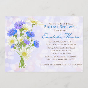 Classic Modern Bridal Shower Ivitation Invitation