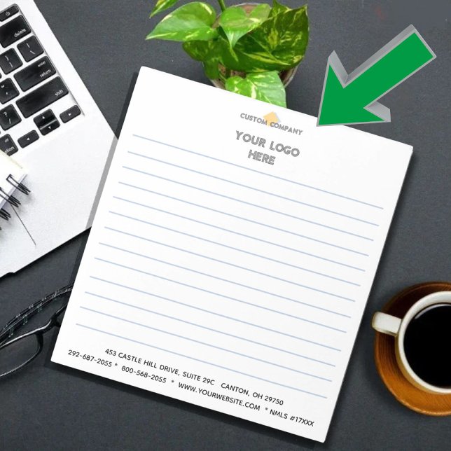 Classic Modern Business Logo Address Website Notepad (Creator Uploaded)