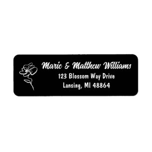 Classic & Modern Gothic Black Wedding Address