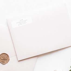 Classic Modern Minimalist Mariage Adresse de retou