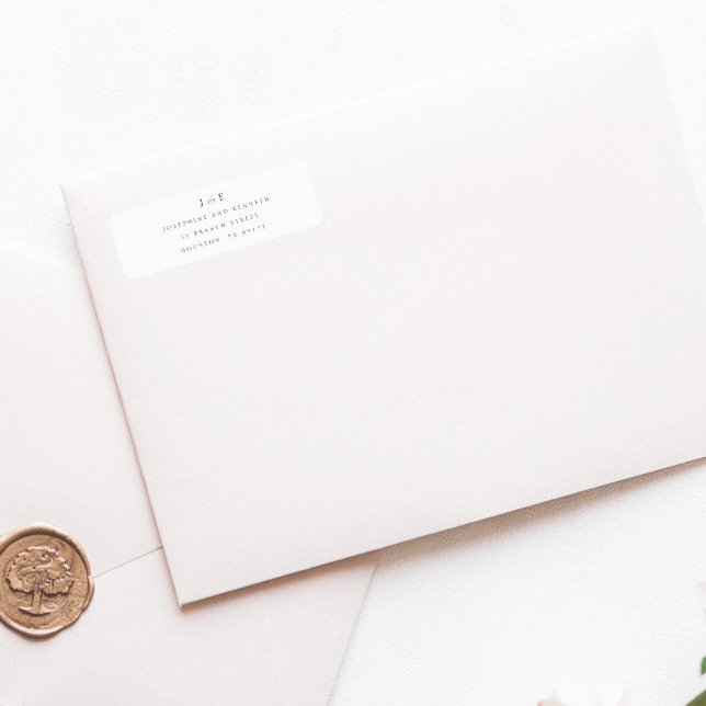 Classic Modern Minimalist Wedding Return Address (Creator Uploaded)