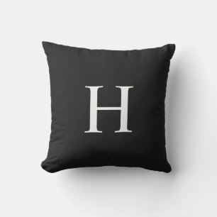 Classic Modern Monogram Outdoor Pillow