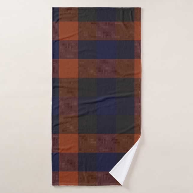 Classic Modern Plaid Tartan Seamless Pattern. appa Bath Towel (Bath Towel)