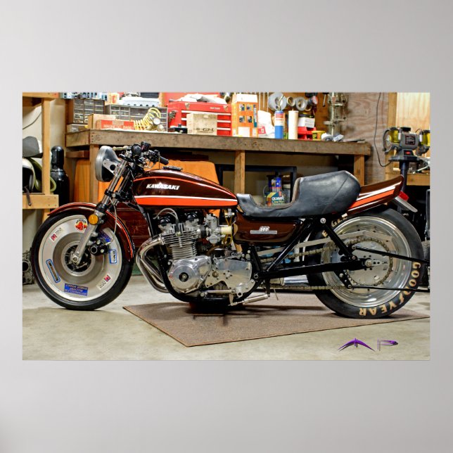 Classic Modified Z1 Dragbike Poster up to 60"x40" (Front)