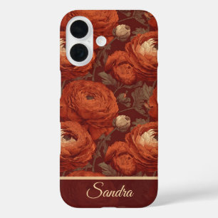 Classic Mom Gifts Ranunculus Name iPhone 16 Case