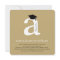 Classic Monogram Alphabet A Photo Graduation Party