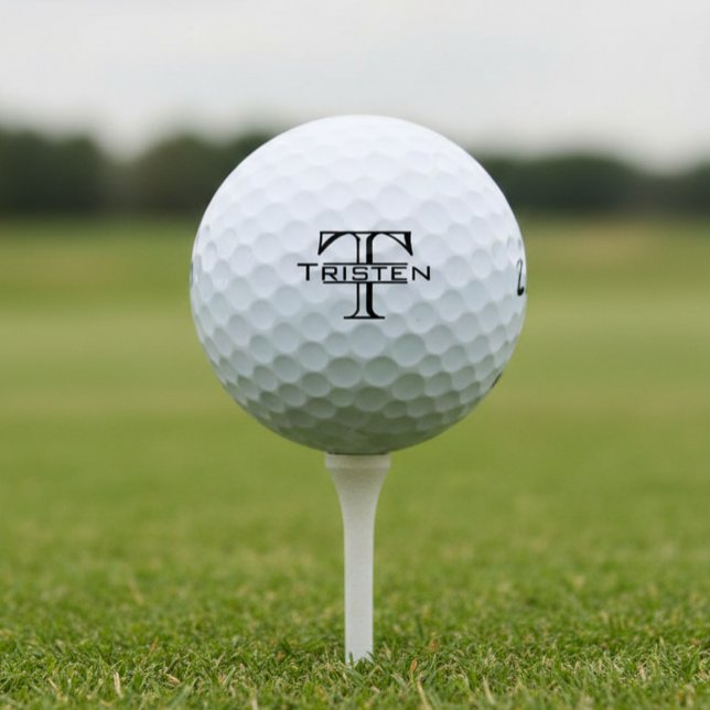 Classic Monogram Gift Golfer Golf Balls (Creator Uploaded)